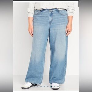 Old Navy Light Blue Wide Leg Jeans